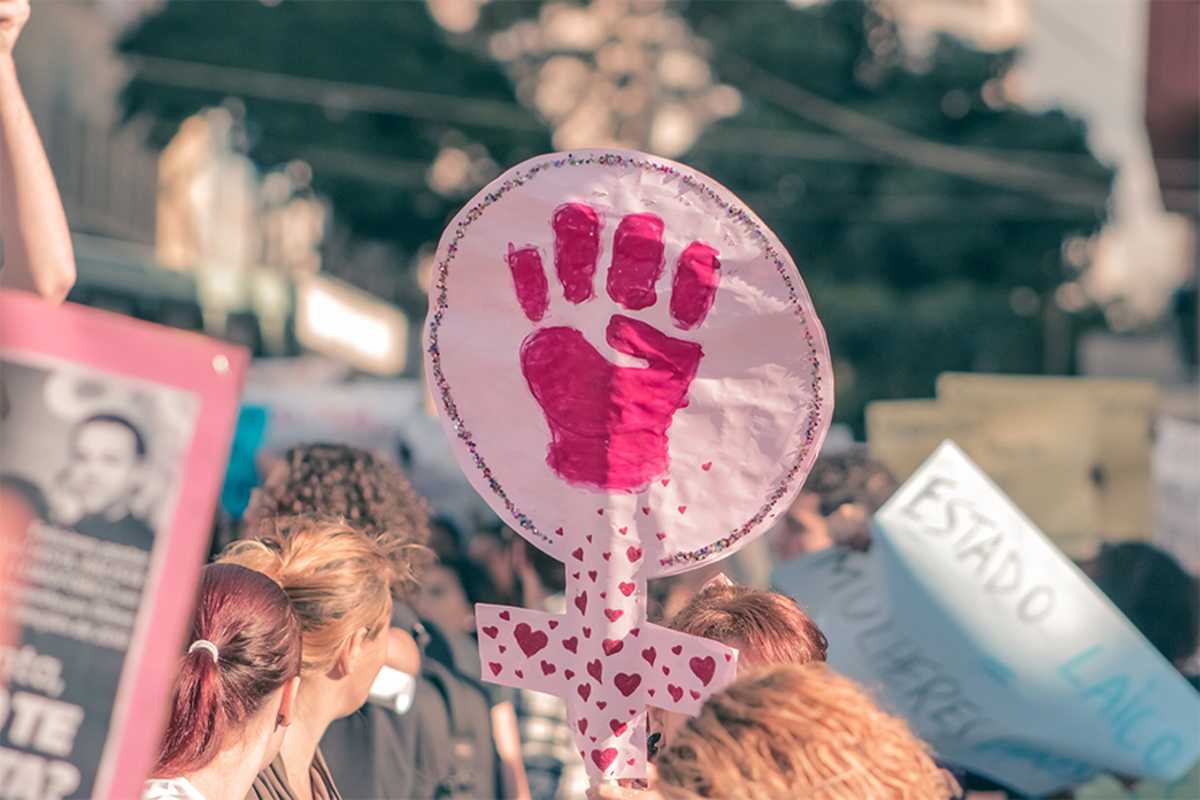 Foto de uma manifestação